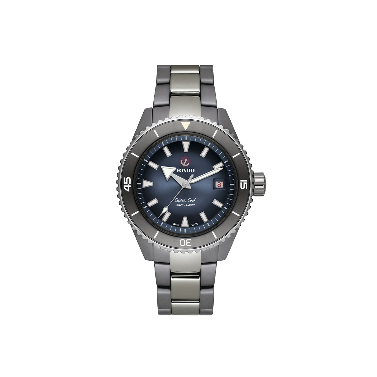 Dit Rado horloge behoort tot de Rado Captain Cook collectie.
Referentienummer: R32144202
Calibre: R763
