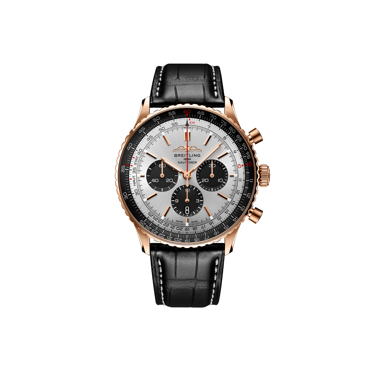 Dit Breitling horloge behoort tot de Breitling Navitimer collectie. 
Referentienummer: RB0137241G1P1
Caliber: Breitling 01 (Manufacture)
