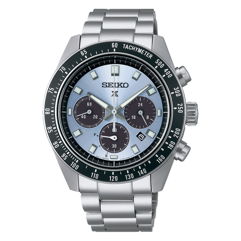 seiko speedtimer blauwe wijzerplaat