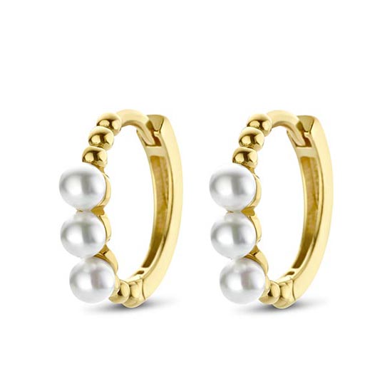 Swing Jewels  Gouden Oorringen met Parel