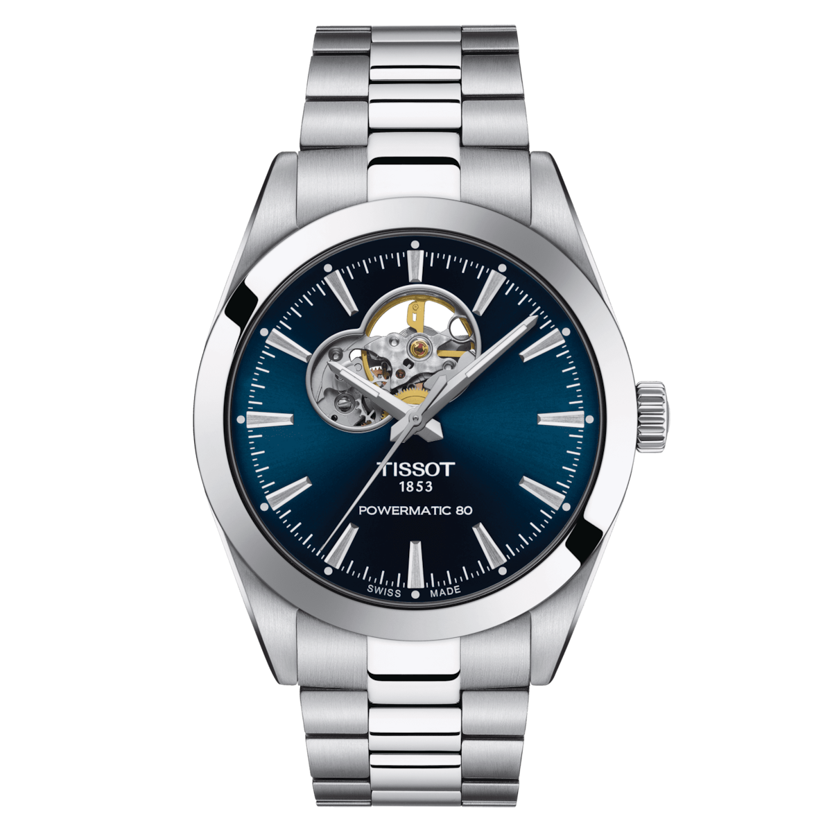 Tissot Gentleman Powermatic 80 Open Heart T1274071104101
Diameter:40 mm
Verwisselbare band met snelsluiting
Tot 80 uur gangreserve
316L roestvrijstalen behuizing
Doorkijkkast
Zwitsers automatisch uurwerk
Gebold krasbestendig saffierglas met antireflecterende coating