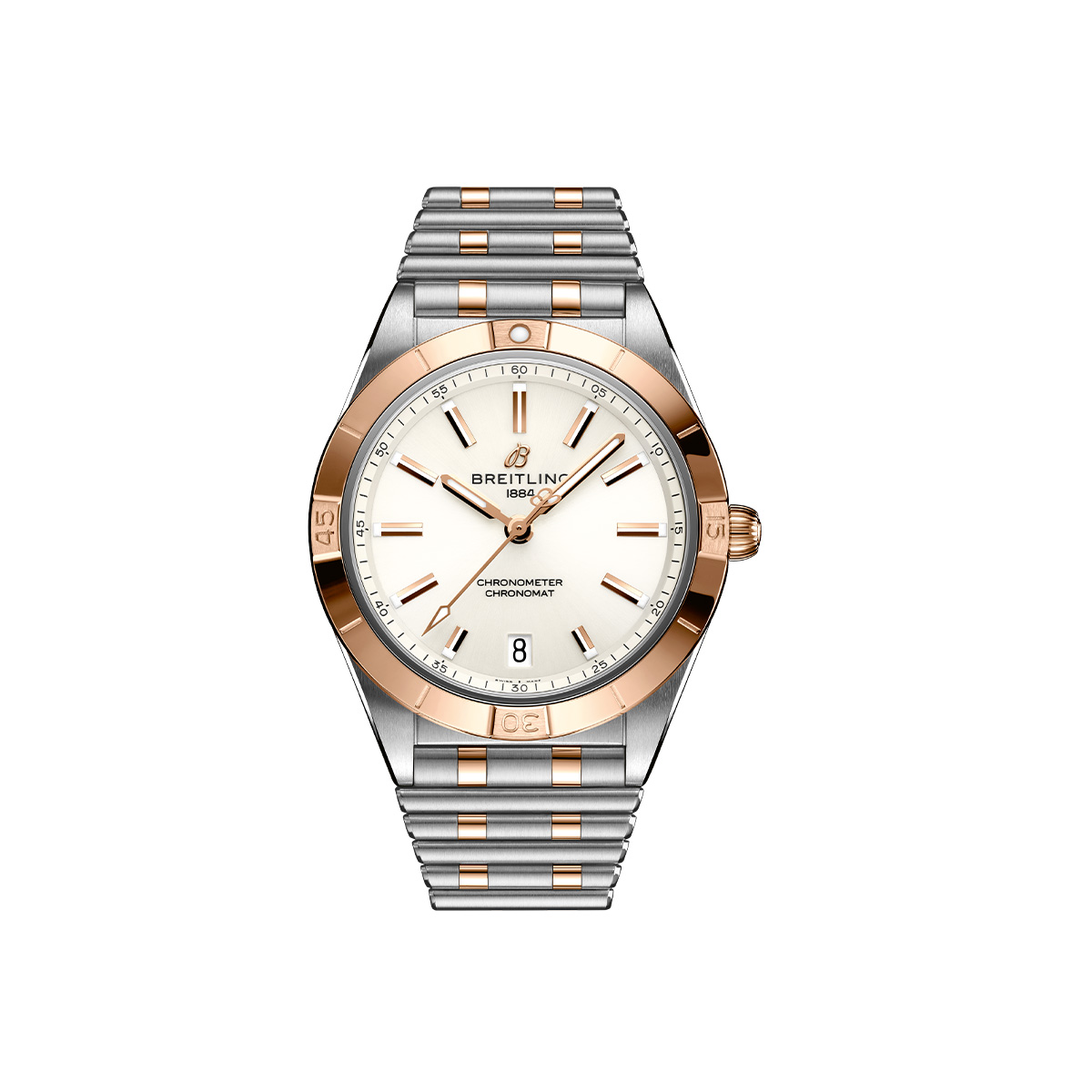 Dit Breitling horloge behoort tot de Breitling Chronomat collectie. 
Referentienummer: U10380101A1U1
Caliber: Breitling 10

