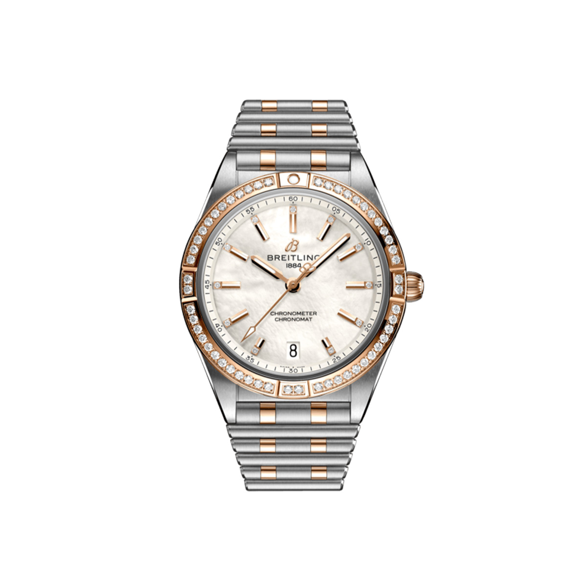 Dit Breitling horloge behoort tot de Breitling Chronomat collectie. 
Referentienummer: U10380591A2U1
Caliber: Breitling 10
