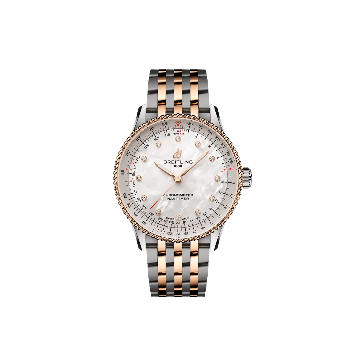 Dit Breitling horloge behoort tot de Breitling Navitimer collectie. 
Referentienummer: U17327211A1U1
Caliber: Breitling 17