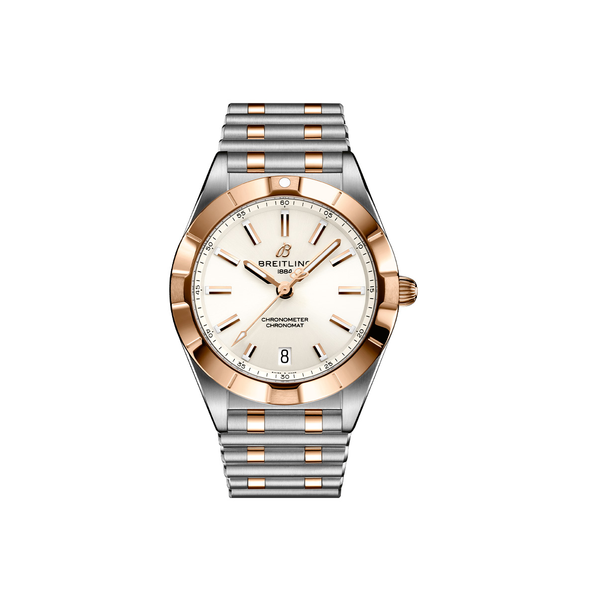 Dit Breitling horloge behoort tot de Breitling Chronomat collectie. 
Referentienummer: U77310101A1U1
Caliber: Breitling 77

