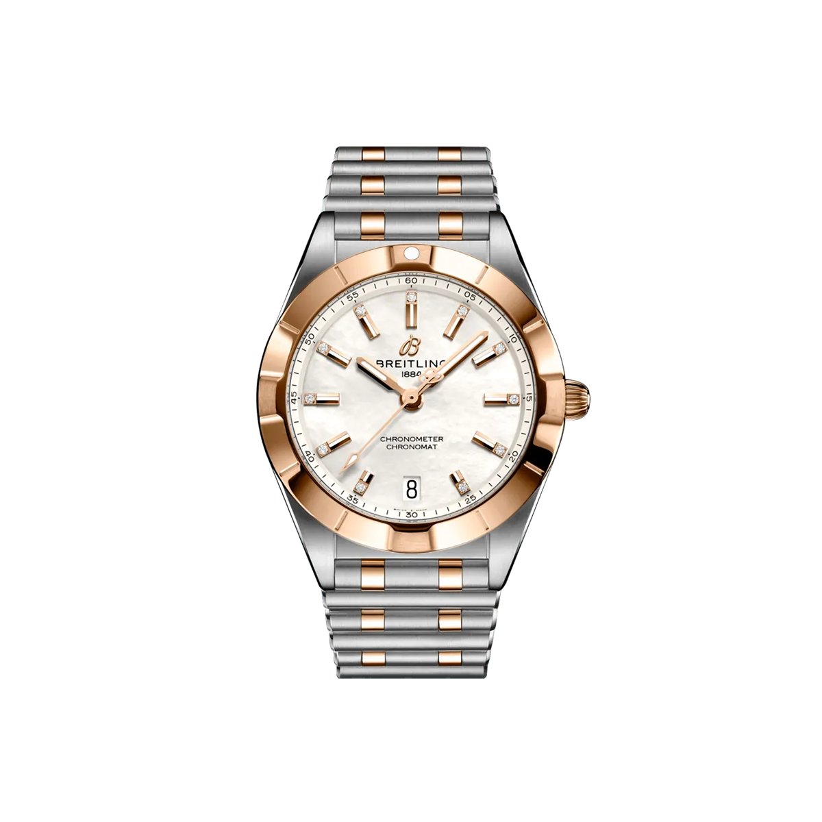 Dit Breitling horloge behoort tot de Breitling Chronomat collectie. 
Referentienummer: U77310101A2U1
Quartz
