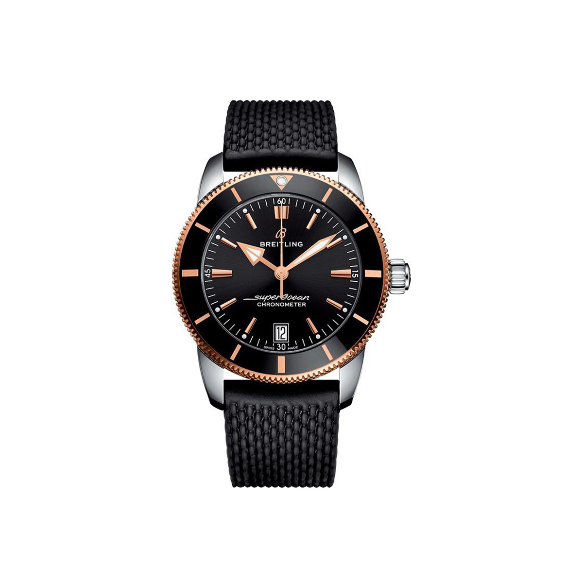 Dit Breitling horloge behoort tot de Breitling Superocean Heritage collectie. 
Referentienummer: UB2010121B1S1
Caliber: Breitling B20 (Manufacture)
