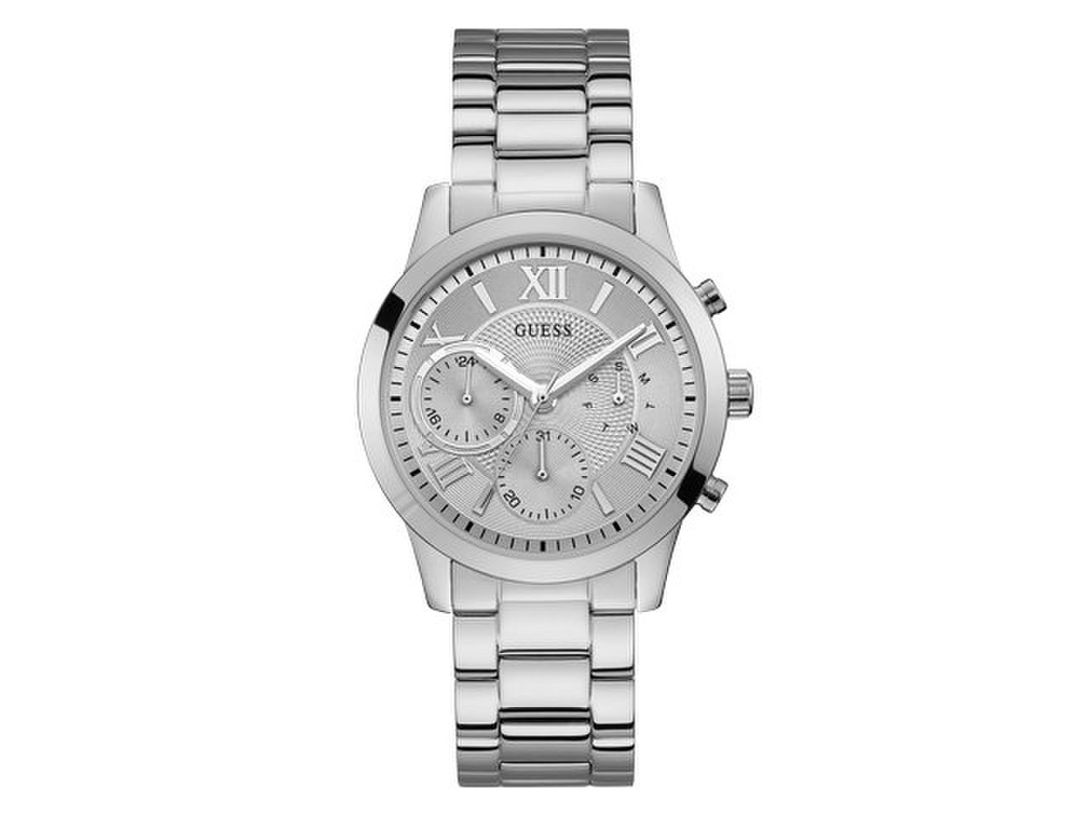 guess dames horloge zilverkleurig