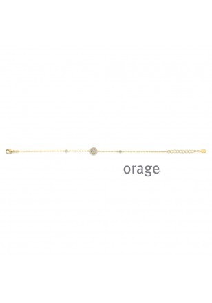 Armband verguld geel goud cz