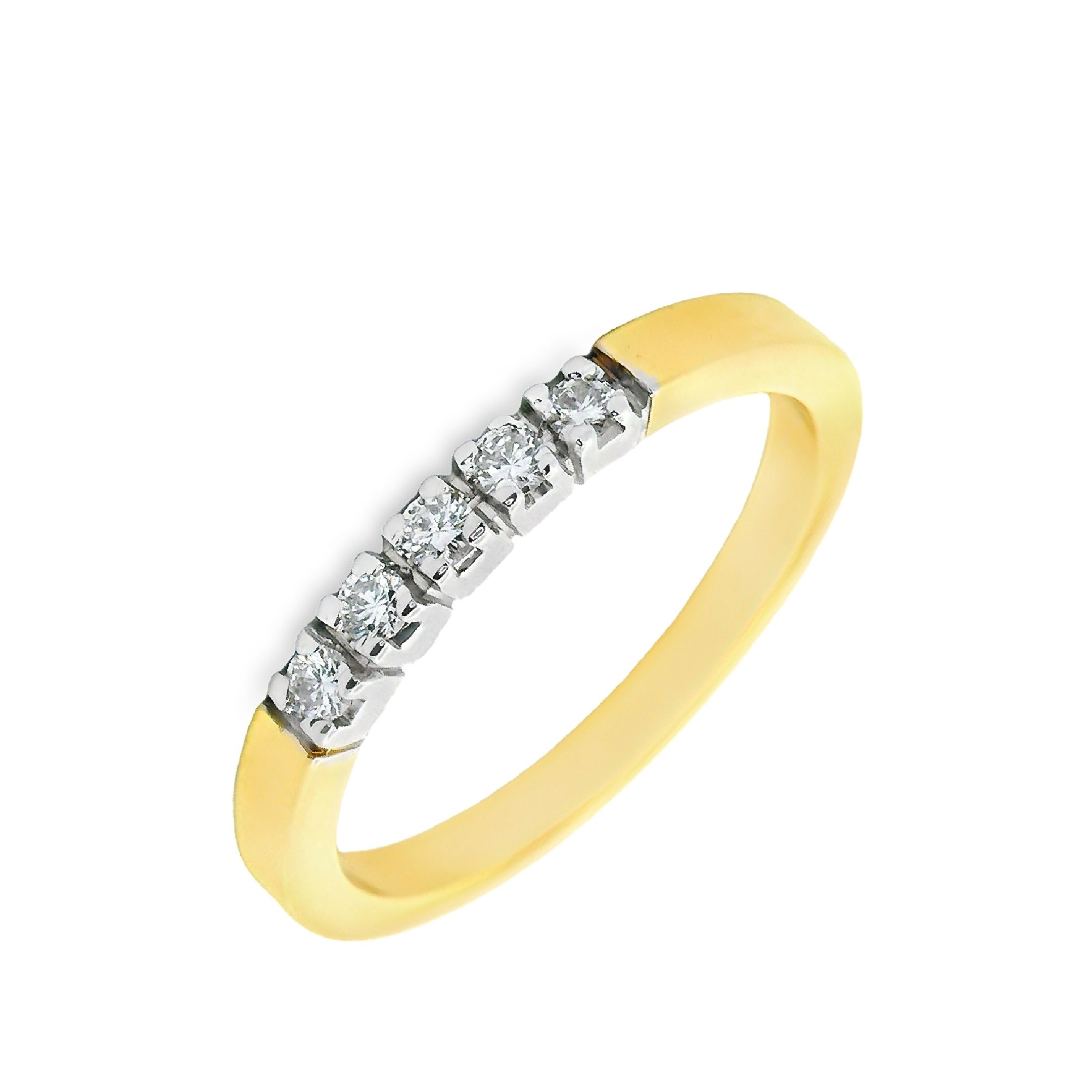 Deze ring van Louis Bros is vervaardigd uit 14 karaat geelgoud met wit rhodium (3.25 gr) en is gezet met 5 briljant geslepen diamanten met een totaalgewicht van 0.15ct.
Deze ring, gekenmerkt door zijn verfijnde ontwerp en luxueuze afwerking, belichaamt de perfecte balans tussen traditie en moderniteit. Het geelgoud, een klassiek en geliefd metaal dat staat voor warmte en rijkdom, vormt de basis van dit prachtige stuk. Het straalt een tijdloze elegantie uit die de drager omhult met een aura van verfijning en stijl.
Maar wat deze ring echt onderscheidt, is het subtiele maar opvallende gebruik van wit rhodium, dat zorgvuldig is aangebracht om contrast en helderheid te bieden. Het witte rhodium, met zijn glanzende en zilverachtige afwerking, creëert een prachtig spel van licht en schaduw, waardoor de diamanten die erop schitteren nog meer opvallen. Het is een eerbetoon aan modern design, dat de klassieke esthetiek van de ring verheft tot nieuwe hoogten van verfijning en allure.
Verkrijgbaar vanaf 0.10crt .
Leverbare goudkleuren: 14/18kts geelgoud, 14/18kts witgoud, 14/18kts roségoud en alle bicolor combinaties.