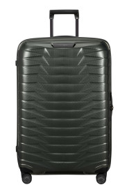 Ontdek een nieuwe manier van reizen met Proxis, de koffer voor topprestaties. De schalen zijn vervaardigd uit Roxkin&trade;, een exclusief materiaal uit meerdere lagen dat Samsonite zelf heeft ontwikkeld. Het neemt opnieuw zijn oorspronkelijke vorm aan en is opvallend stevig, veerkrachtig en licht. De koffer springt in het oog door zijn geraffineerde design en is speciaal ontworpen om aan al jouw behoeften te voldoen. Als je voor Proxis kiest, profiteer je met het nieuwe wecare programma van Samsonite bovendien van uitstekende ondersteuning en fantastische voordelen tijdens &eacute;n na de garantieperiode. SPECIFICATIES Garantie 10 jaar beperkte wereldwijde garantie Model Spinner (4 wielen) Kleur Zwart Materiaal Roxkin&trade; (Polypropylene) Afmetingen 75 x 51 x 31 cm Volume 98 L In Europa vervaardigd Ja BUITENKANT Categorie Hard Slot TSA Ritsen Ja Handvatten Bovenhandvat(ten), zijhandvat(ten) & bodemhandvat(ten) Trekstang Dubbele trekstang Wielen 4 wielen Type wielen Soepele wielen zorgen voor extra comfort tijdens het reizen Adreslabel Personaliseer jouw koffer met de personalisatie tag BINNENKANT Onderste compartiment bodem compartiment met tussenschot en inpak riemen Bovenste compartiment Ja Tussenschot In bovenste & onderste compartiment, met zak Inpak riemen Ja