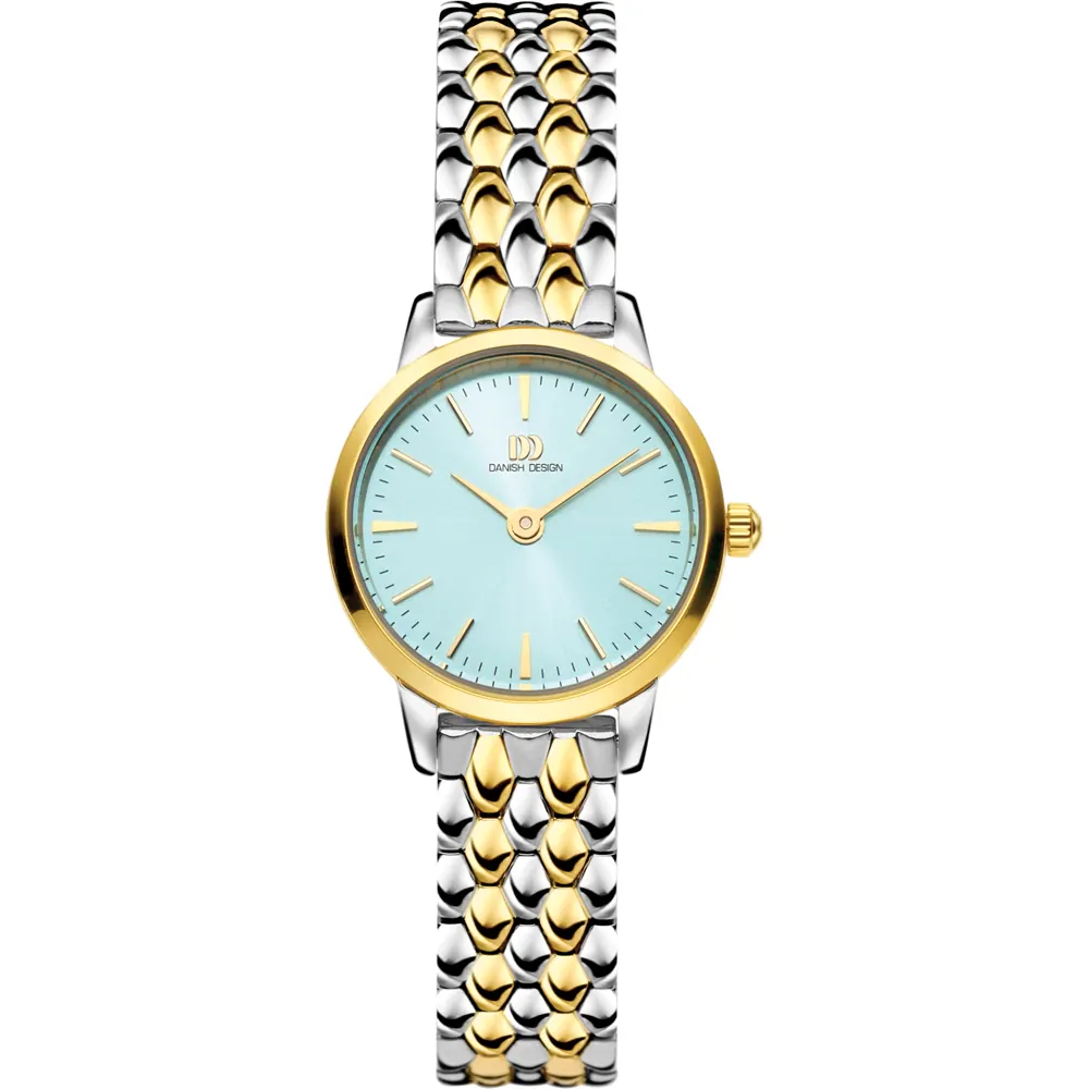 Danish Design horloge met stalen band, Akilia Mini Dress Link bicolor