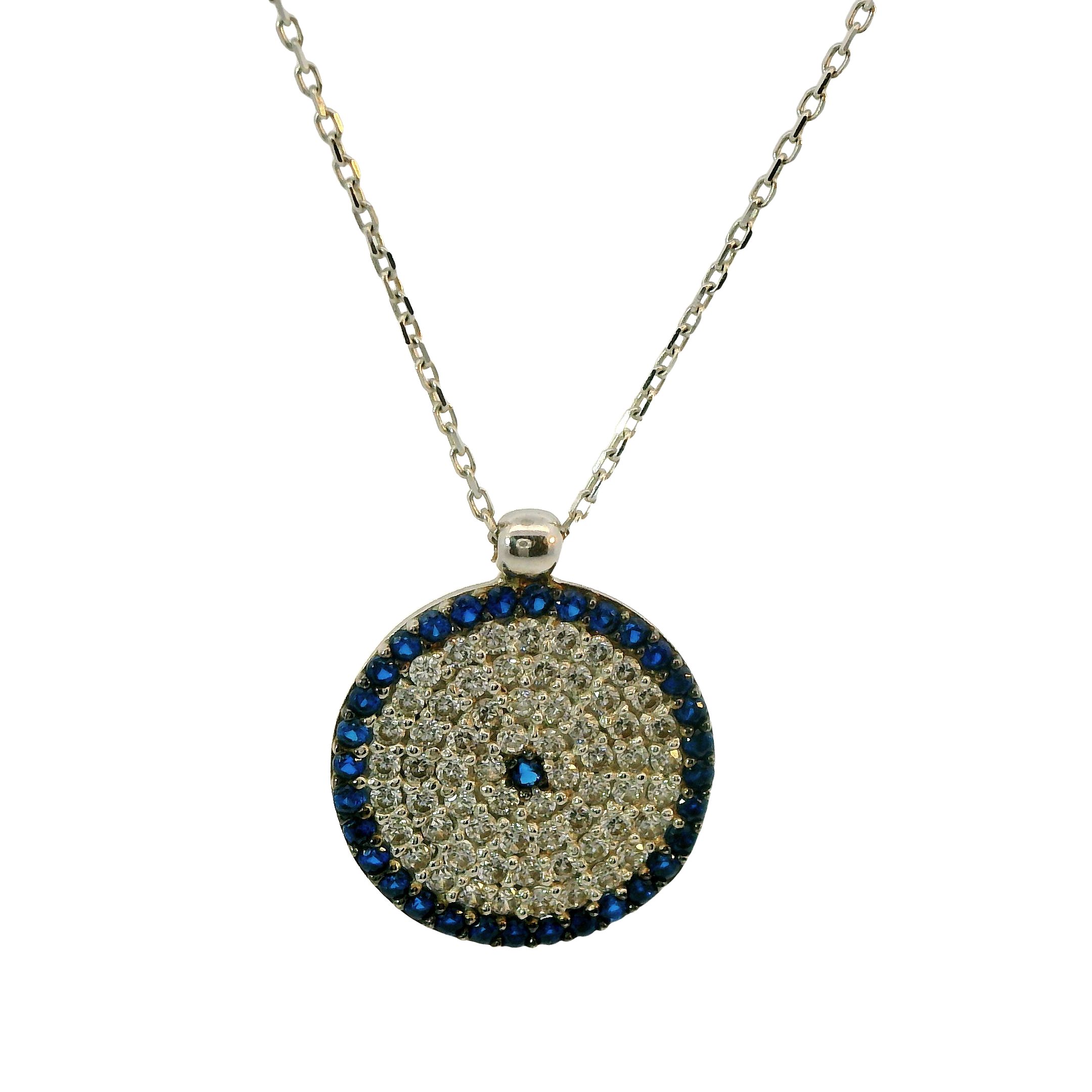 Deze ketting van Louis Bros is vervaardigd uit 14karaat witgoud met (2.32 gr). De hanger heeft een diameter van 13 mm. Een witgouden hanger met blauwe zirkonia is absoluut adembenemend. Het glanzende witgoud geeft een moderne en elegante uitstraling, terwijl de sprankelende blauwe zirkonia een vleugje kleur en schittering toevoegt. Het is een perfecte keuze voor iedereen die van een tijdloze en verfijnde stijl houdt! 