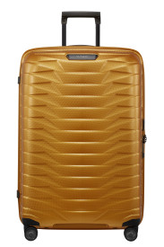 Ontdek een nieuwe manier van reizen met Proxis, de koffer voor topprestaties. De schalen zijn vervaardigd uit Roxkin™, een exclusief materiaal uit meerdere lagen dat Samsonite zelf heeft ontwikkeld. Het neemt opnieuw zijn oorspronkelijke vorm aan en is opvallend stevig, veerkrachtig en licht. De koffer springt in het oog door zijn geraffineerde design en is speciaal ontworpen om aan al jouw behoeften te voldoen. Als je voor Proxis kiest, profiteer je met het nieuwe wecare programma van Samsonite bovendien van uitstekende ondersteuning en fantastische voordelen tijdens én na de garantieperiode. 

SPECIFICATIES
Garantie 10 jaar beperkte wereldwijde garantie
Model Spinner (4 wielen)
Kleur Honey Gold
Materiaal Roxkin™ (Polypropylene)
Afmetingen 75 x 51 x 31 cm
Volume 98 L
In Europa vervaardigd


BUITENKANT
Categorie Hard
Slot TSA
Ritsen Ja
Handvatten Bovenhandvat(ten), zijhandvat(ten) & bodemhandvat(ten)
Trekstang Dubbele trekstang
Wielen 4 wielen
Soepele wielen zorgen voor extra comfort tijdens het reizen

Adreslabel
Personaliseer jouw koffer met de personalisatie tag

BINNENKANT
Onderste compartiment met tussenschot en pakriemen

Bovenste compartiment Ja
Tussenschot
In bovenste & onderste compartiment, met zak
Inpak riemen