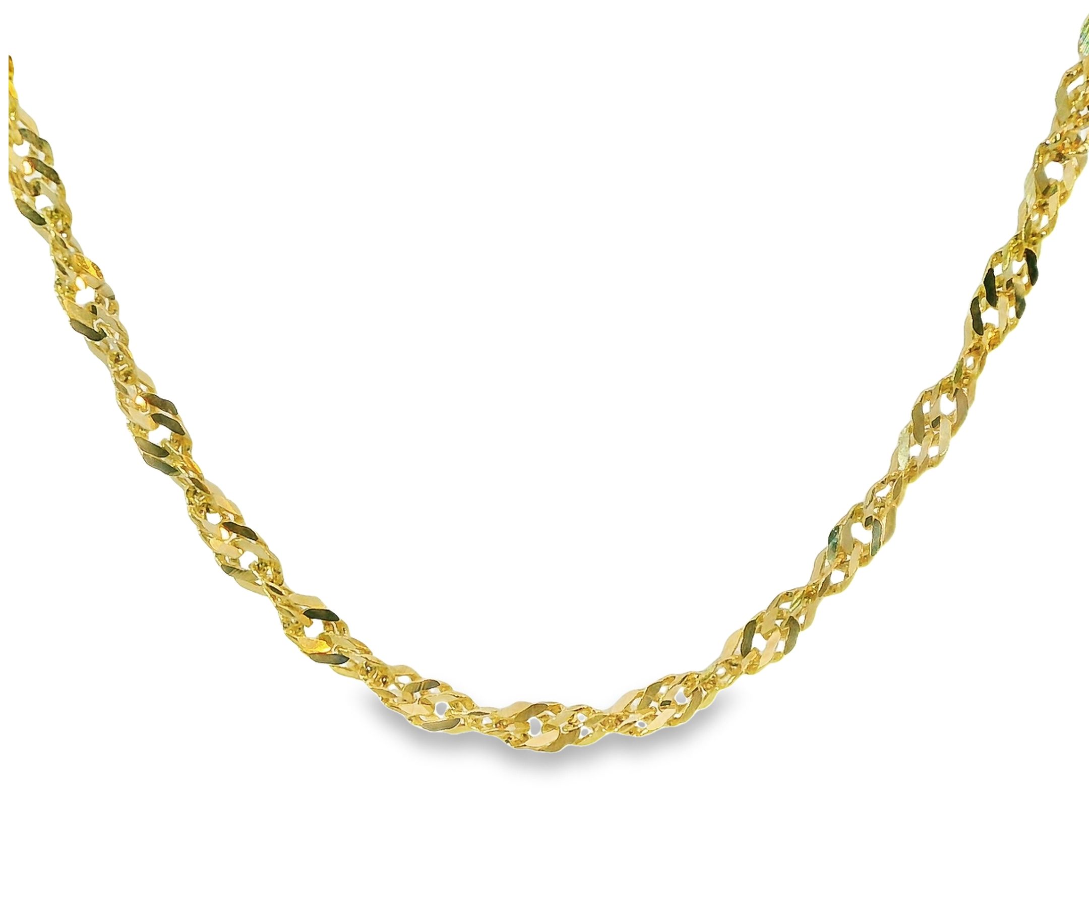 Dit collier van Louis Bros is vervaardigd uit 14 karaat geelgoud (5.50 gr). Het collier heeft een lengte van 55 cm en een dikte van 2 mm. Dit collier is stijlvol, eenvoudig en gemakkelijk te combineren. Wil je deze ketting graag zien en passen? Dat kan natuurlijk! Klik op reserveer en maak een afspraak om te bekijken. Wij zorgen er dan voor dat wij dit collier op voorraad hebben in de winkel op het moment dat jij graag langskomt.
Verkrijgbaar vanaf 40 cm.