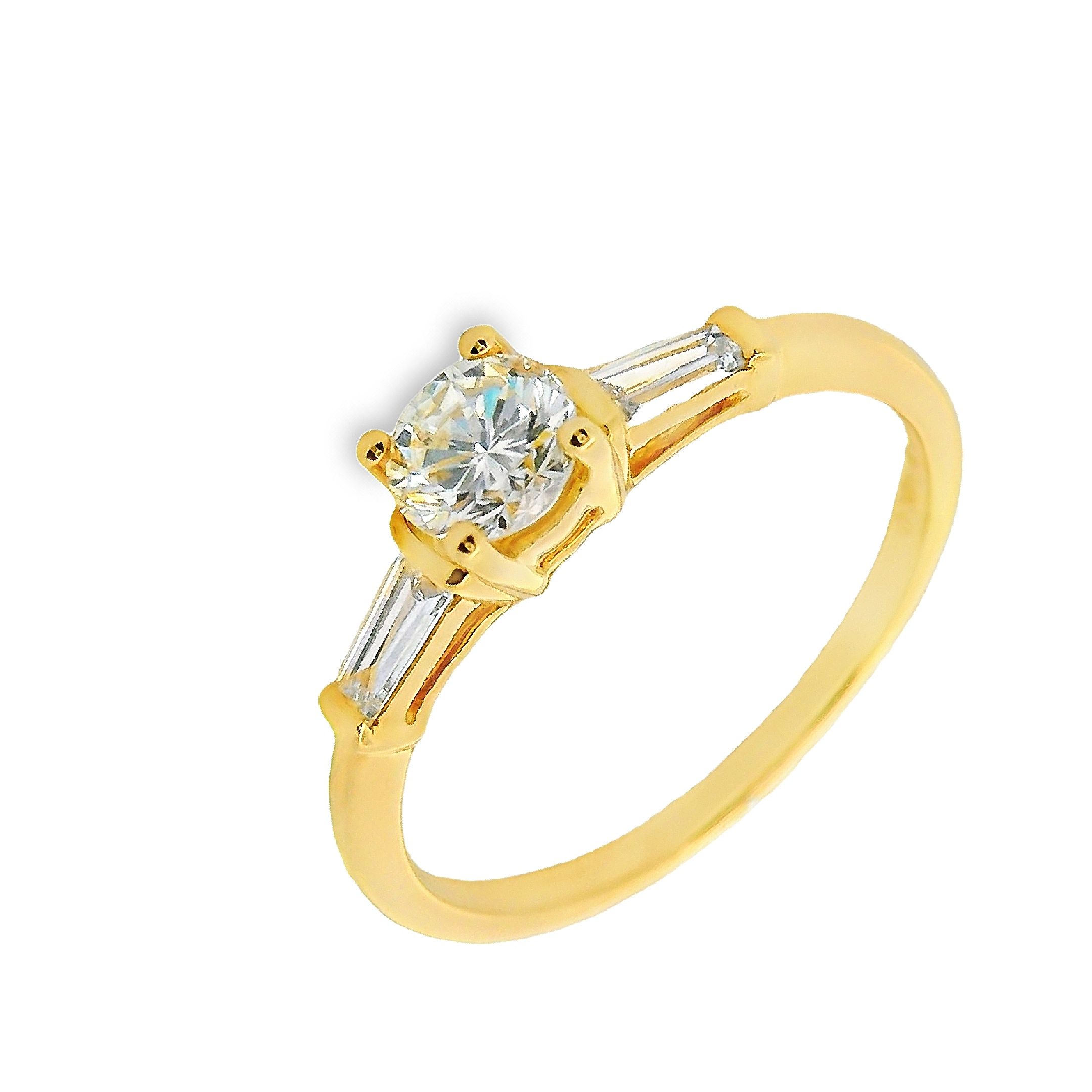 Deze ring van Louis Bros is vervaardigd uit 14 karaat geelgoud en is gezet met 3 diamanten met een totaalgewicht van 0.70 crt. In een solitair sieraad wordt één enkele diamant gezet, die daardoor in het middelpunt van de belangstelling staat. De solitairs zijn klassiek en heel elegant. Ze passen bij elke outfit en zijn tijdloos.

Verkrijgbaar vanaf 0,10crt .
Leverbare goudkleuren: 14/18kts geelgoud, 14/18kts witgoud, 14/18kts roségoud en alle bicolor combinaties.