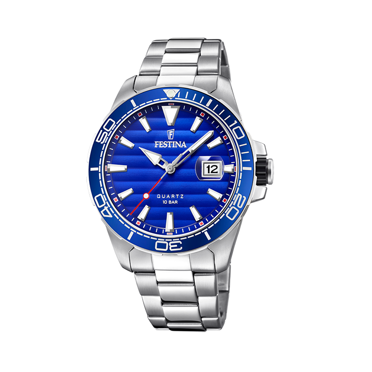 Festina - Staal heren brac. 100m WR (M2315) - F20360/1