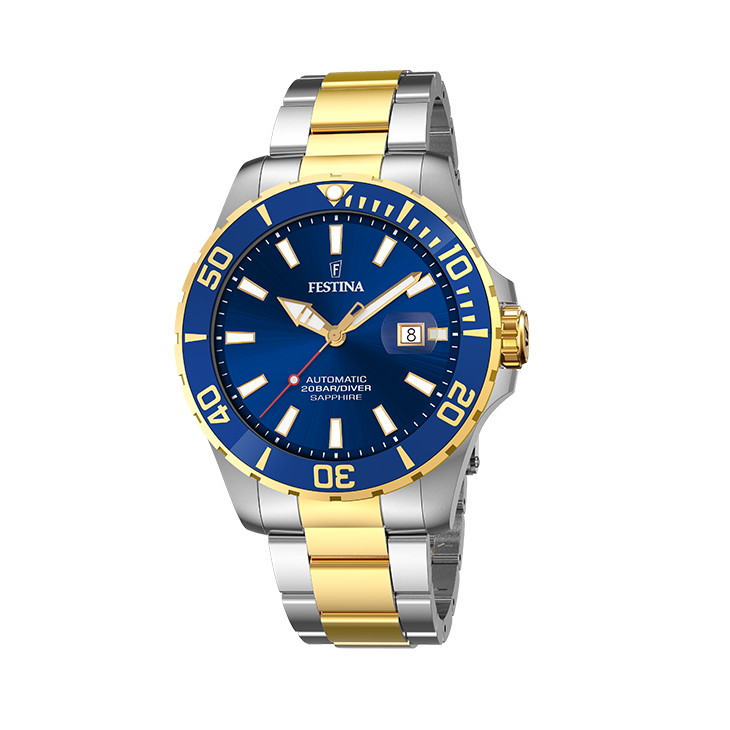 Festina - Automaat. Bicolour . Saffierglas. 200m WR - F20532/1
