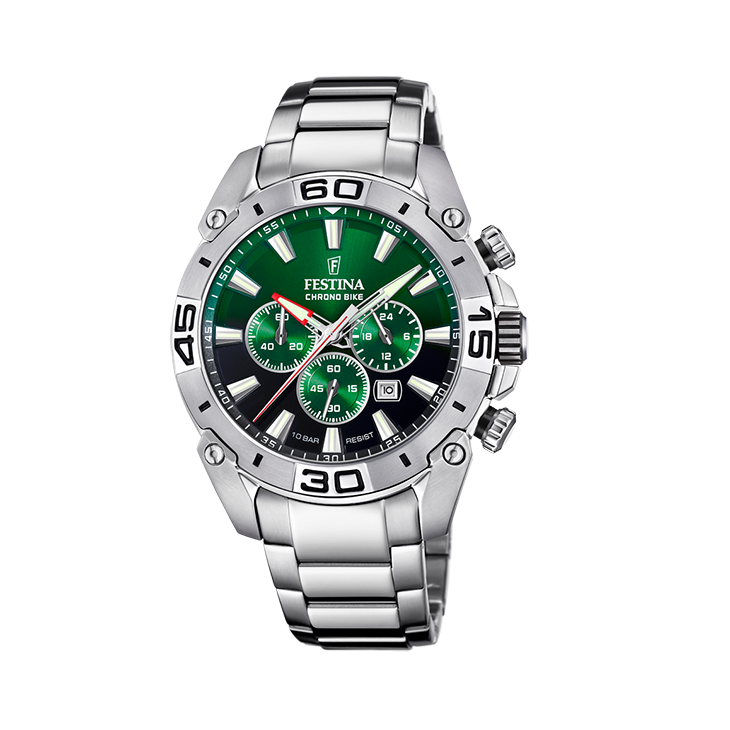 Festina - Quartz Chronograaf. Mineraalglas 100m WR - F20543/3