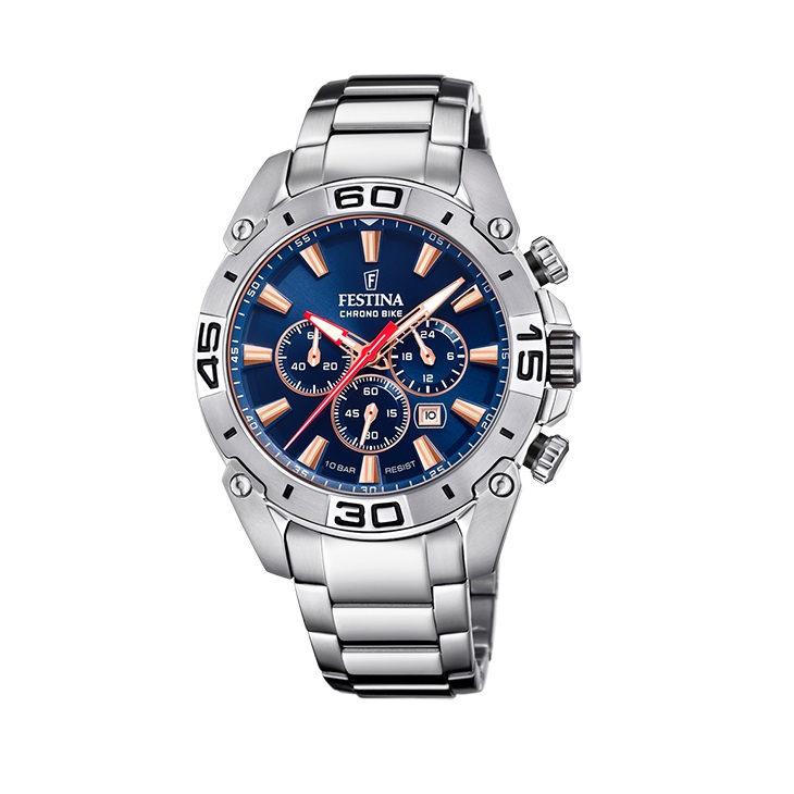 Festina - Quartz Chronograaf. Mineraalglas 100m WR - F20543/4