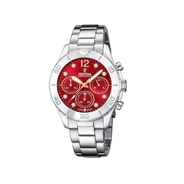 Festina - Quartz Chronograaf. Mineraalglas 100m WR