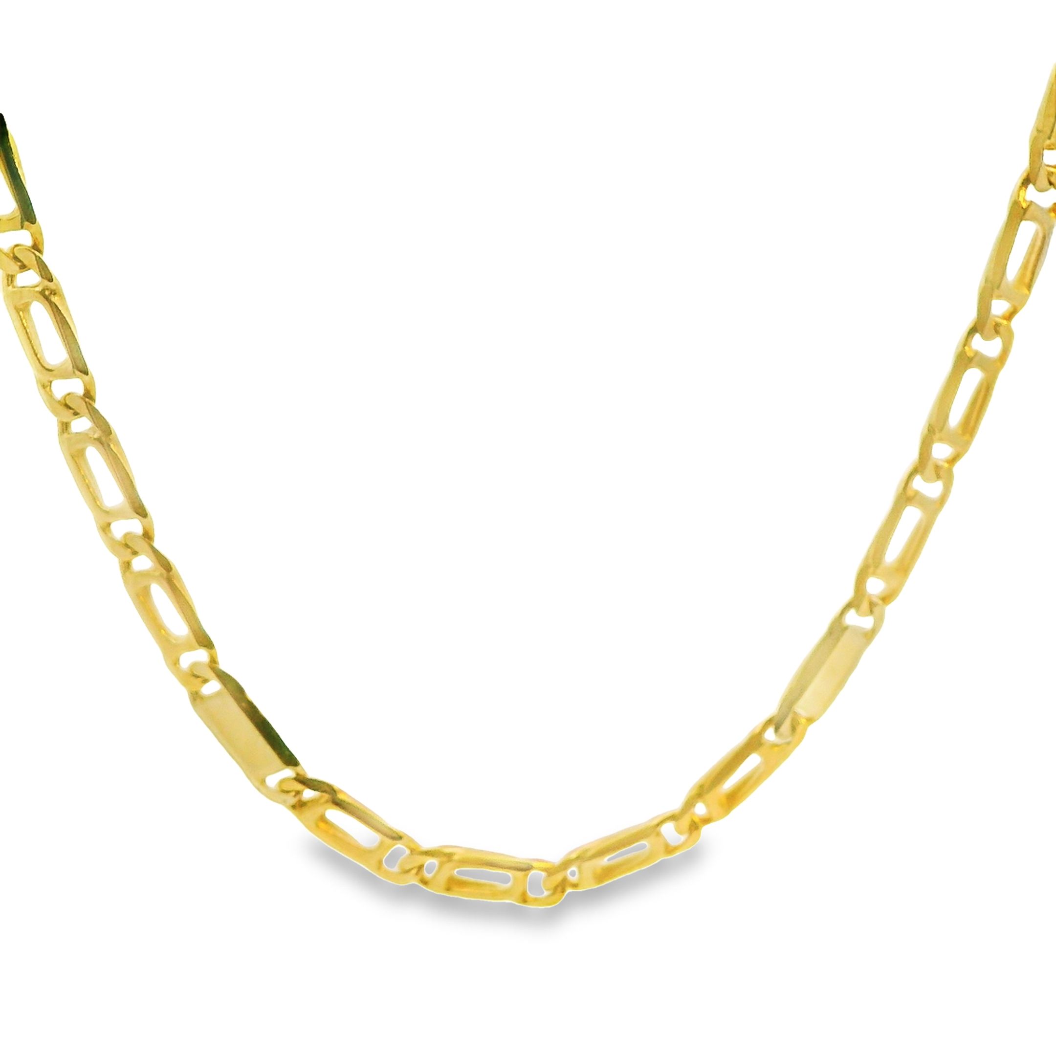 Dit unisex collier van Louis Bros is vervaardigd uit 14 karaat bicolor (11.60gr.). Het collier heeft een lengte van 45 cm en een breedte van 2.22 mm. En een dikte van 1 mm. Dit collier is stijlvol, eenvoudig en gemakkelijk te combineren. Wil je deze ketting graag zien en passen? Dat kan natuurlijk! Klik op reserveer en maak een afspraak om te bekijken. Wij zorgen er dan voor dat wij dit collier op voorraad hebben in de winkel op het moment dat jij graag langskomt.
Verkrijgbaar vanaf 40 cm.