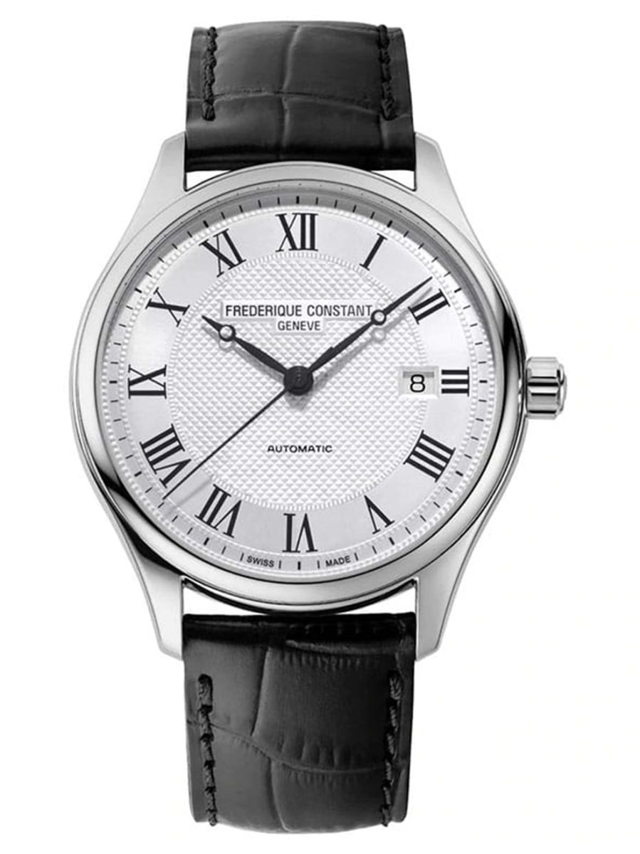 
Dit herenhorloge van Frederique Constant is onderdeel van de Classics collectie. De horloges in deze serie kenmerken zich door hun klassieke, tijdloze uiterlijk met een hedendaagse twist. Alle horloges hebben een krasarm saffierglas en zijn tot 50 meter waterdicht afgesloten. Dit model is uitgevoerd met een edelstalen kast (40mm), een lichte wijzerplaat en een mooi aansluitende zwarte kalfsleren horlogeband met gespsluiting. De FC-303MC5B6 is dankzij het klassieke, minimalistische ontwerp en de bijzondere details een prachtig, stijlvol herenhorloge!