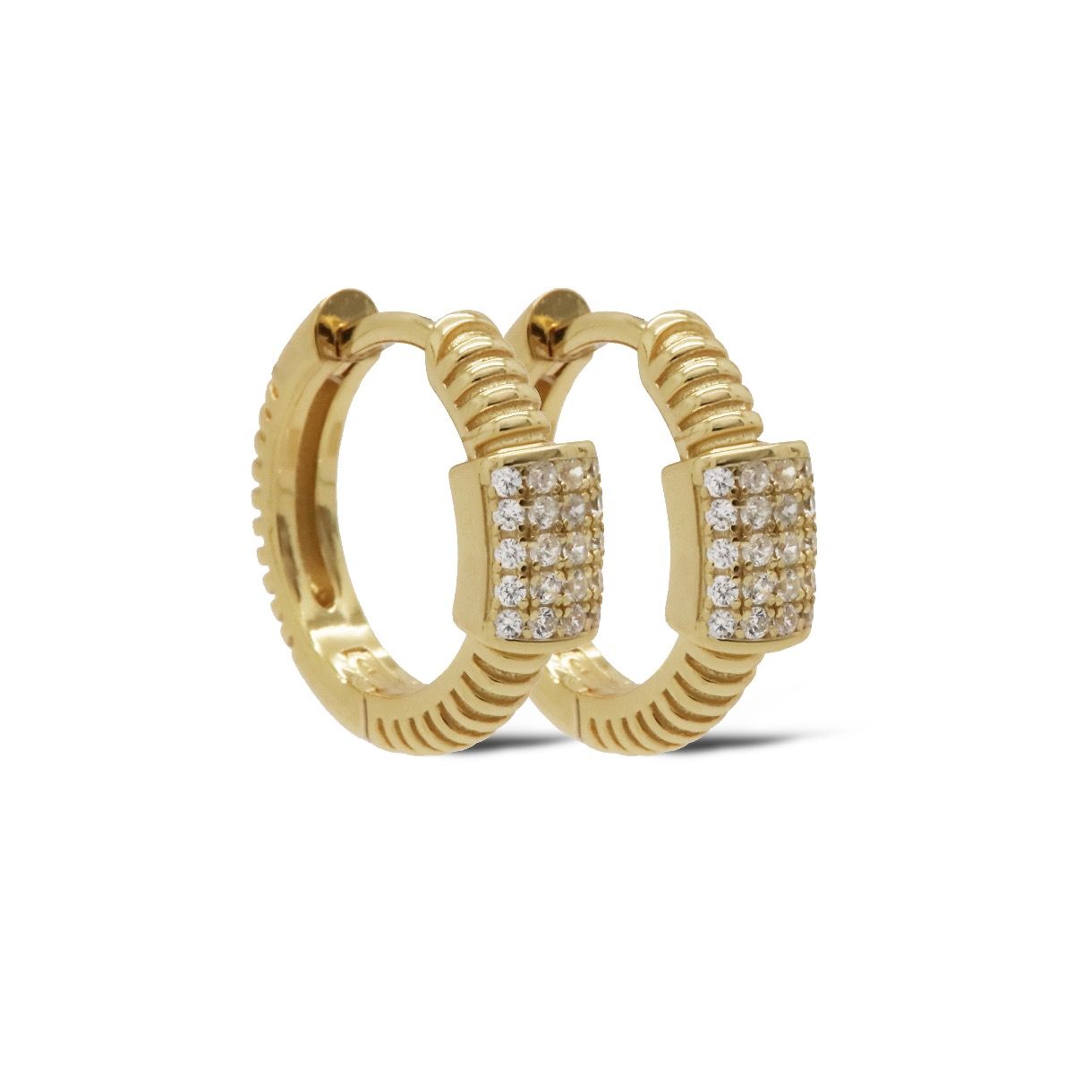 Karma Hinged Hoops DORY Goldplated 17MM H408GP