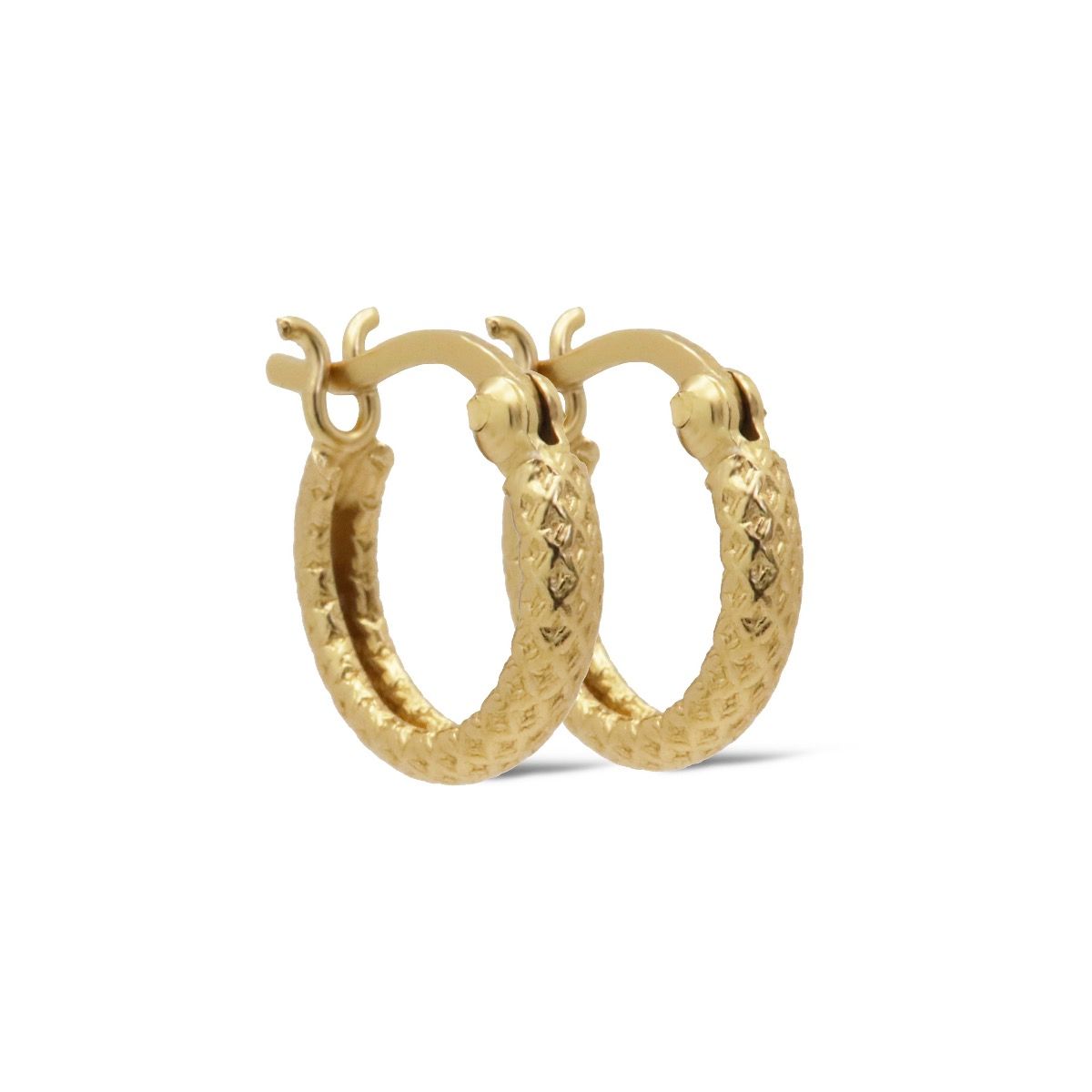 Karma Plain Hoops MIJE Goldplated 13MM H466GP