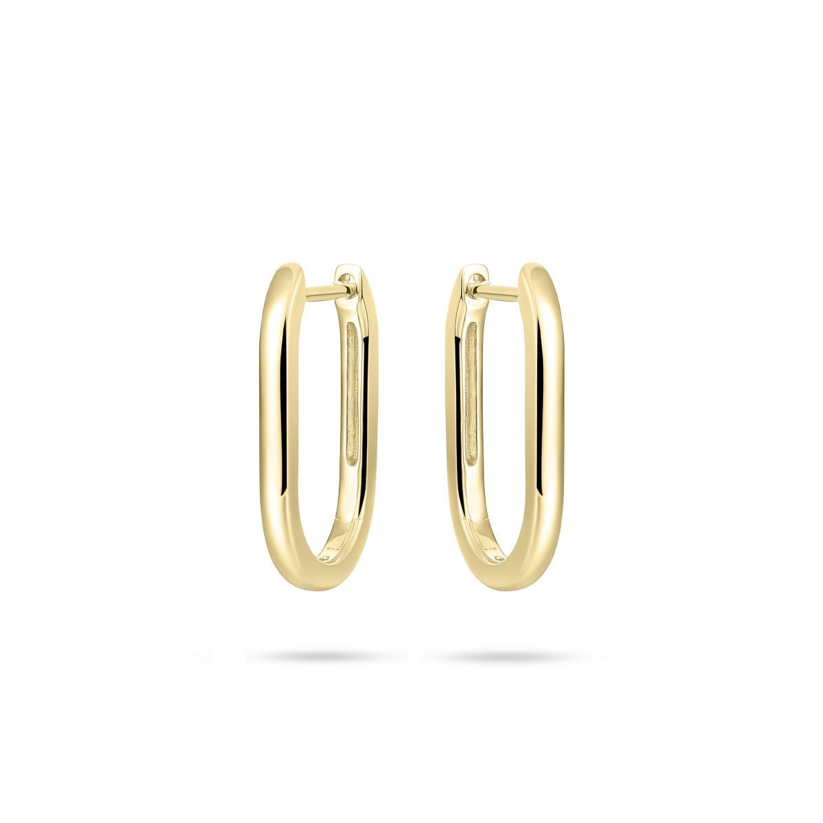 Signature Style long hoops | 2 x 20 mm | Gold Plated Silver