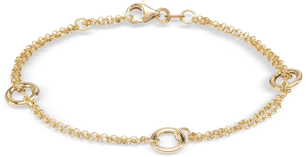 
Deze armband van Monzario is niet zomaar een sieraad; het is een meesterwerk van vakmanschap en elegantie. Handgemaakt met zorgvuldige precisie, straalt deze armband een tijdloze schoonheid uit die de tand des tijds zal doorstaan. De gourmet schakels, met hun verfijnde details, voegen een subtiele glans toe aan elke pols. Elk onderdeel van deze armband is doordrenkt met het vakmanschap en de passie van Monzario, waardoor het niet alleen een accessoire is, maar een symbool van verfijning en stijl. Met zijn glinsterende geelgouden tint is deze armband niet alleen een lust voor het oog, maar ook een statement van luxe en klasse.
