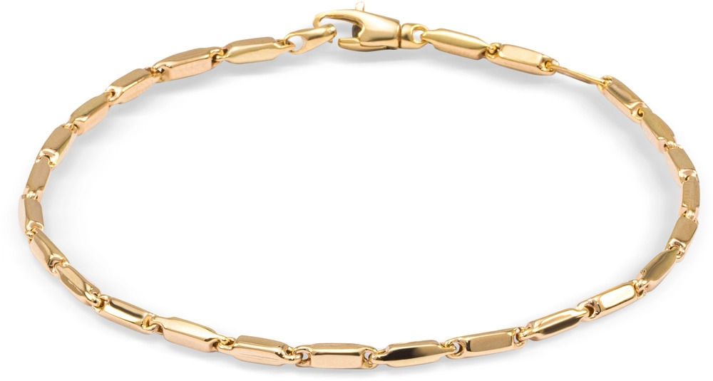 Laat jezelf stralen met de tijdloze elegantie van de handgemaakte geelgouden armband van Monzario. Elk stuk is doordrenkt met vakmanschap en verfijning, waarbij ambachtelijke vaardigheid samensmelt met hedendaagse stijl. Met zijn sprankelende allure en vloeiende ontwerp is deze armband niet alleen een accessoire, maar een symbool van tijdloze schoonheid en verfijning. Draag het met trots en laat jezelf omhullen door de subtiele luxe van Monzario.