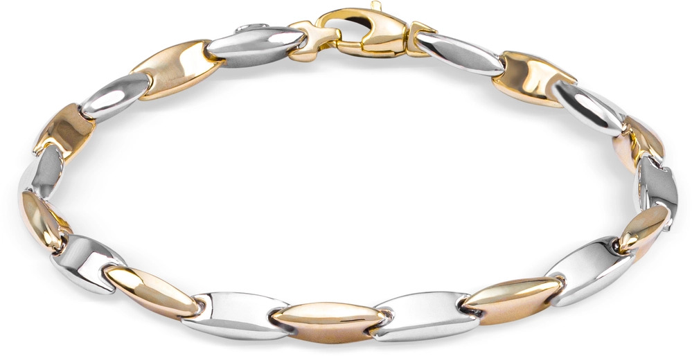 
De bicolor gouden armband van Monzario is een waar pronkstuk van ambachtelijk vakmanschap. Met de hand vervaardigd tot in de kleinste details, belichaamt deze armband de perfecte harmonie tussen twee kostbare metalen. De zorgvuldig samengevoegde tinten goud creëren een verbluffend contrast dat de aandacht trekt en bewondering oproept. Elk onderdeel van deze armband straalt een unieke glans uit, waardoor het niet alleen een sieraad is, maar een kunstwerk op zich. Met zijn tijdloze ontwerp en ongeëvenaarde vakmanschap is deze bicolor gouden armband van Monzario een symbool van luxe en verfijning voor degenen die streven naar het allerbeste.