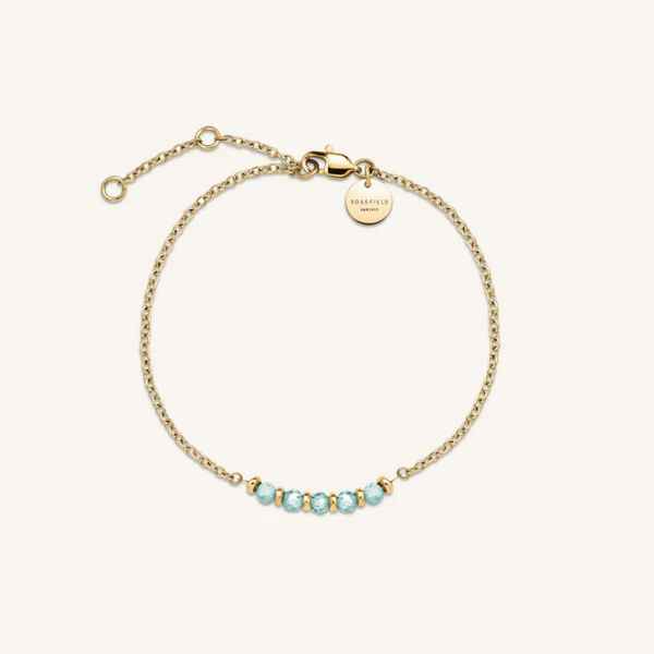 Rosefield JBBRG-J810 Blue 5 Row Stone Bracelet