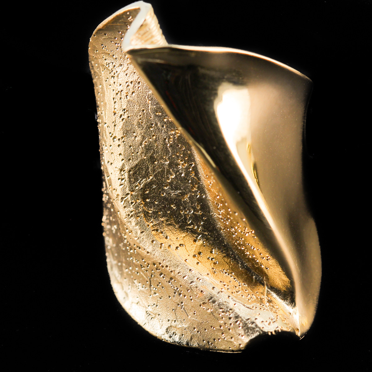 Sanjoya - Zilveren fantasie ring verguld Maat: 61 - L1219002.61