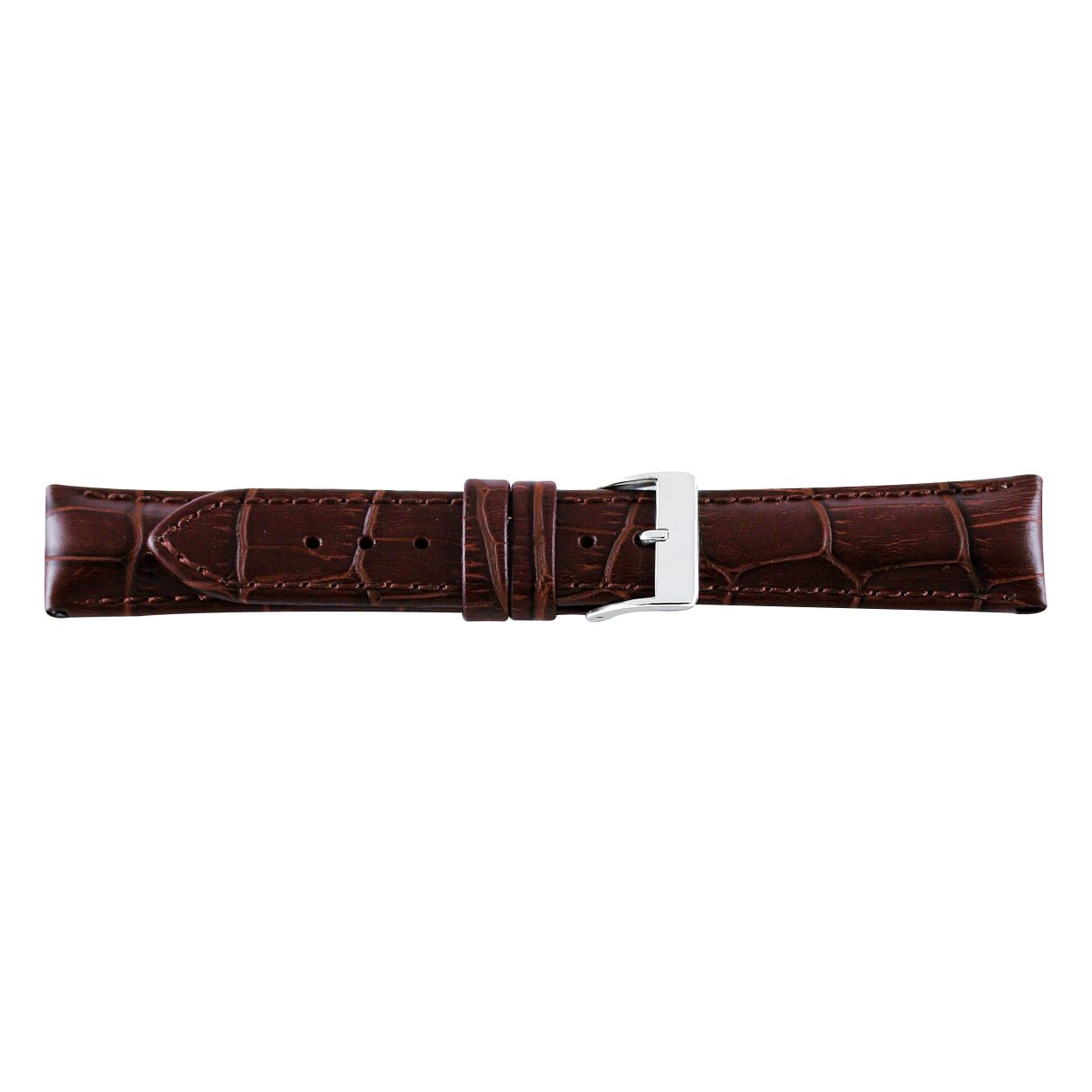 Horlogeband bruin leer