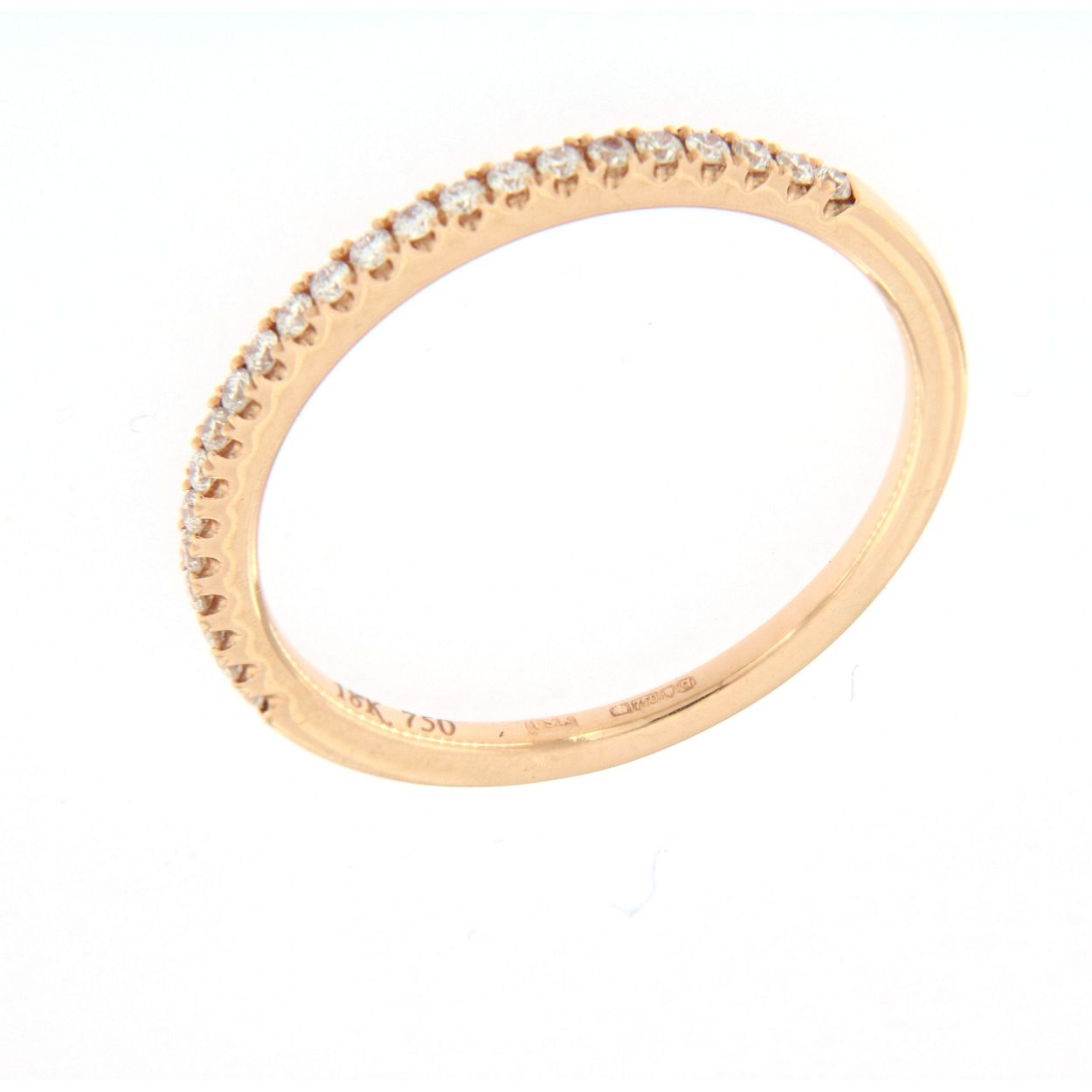 ring in 18kt geel goud met briljant 0.17ct