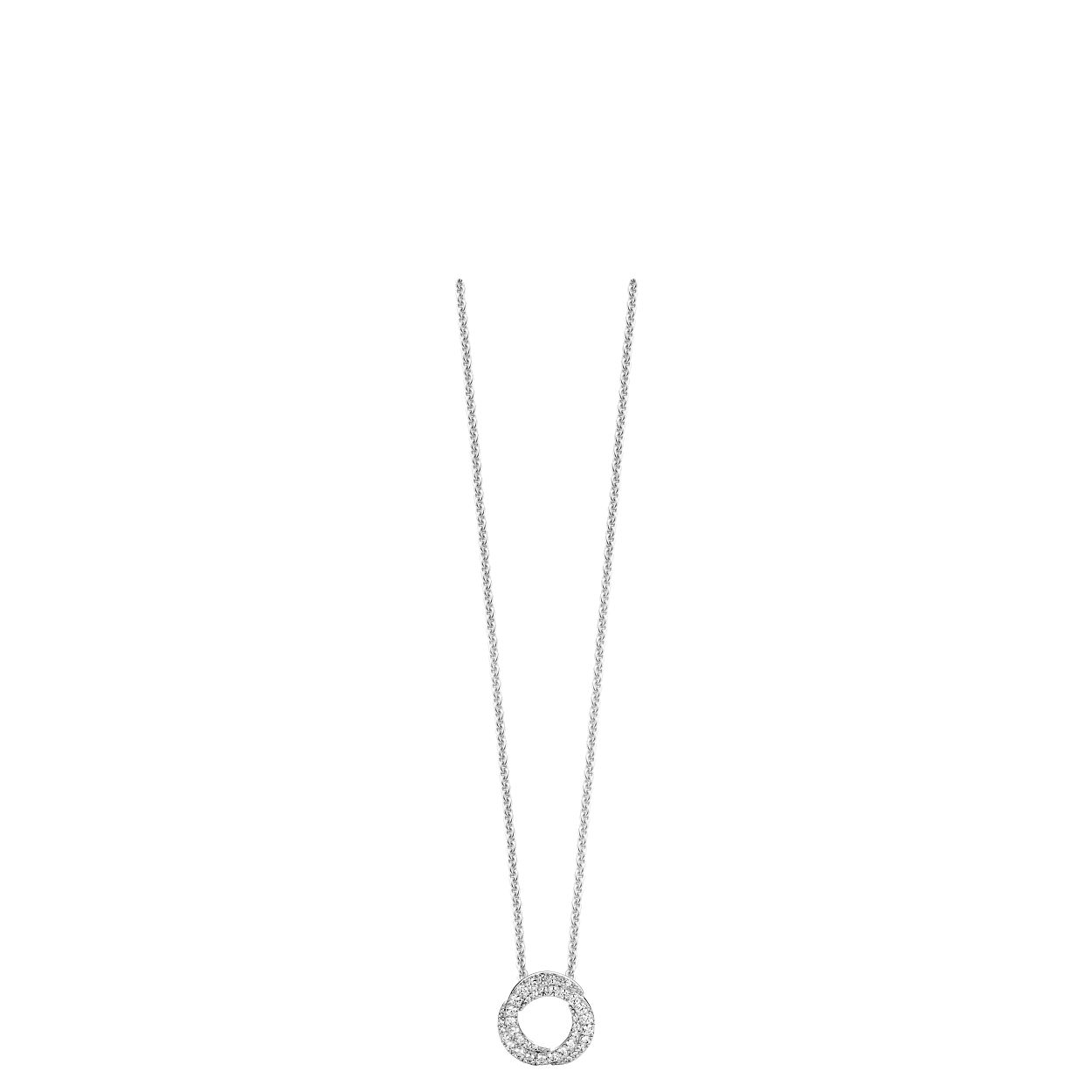 mooie hanger in 18kt goud met zirconium steentjes gezet
opgelet: is enkel de hanger zonder ketting 