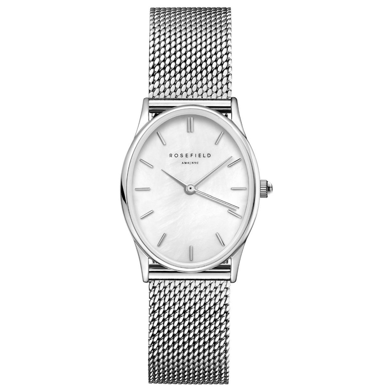 The Oval is ons nieuwste horloge — een hele nieuwe shape, speciaal voor de vrouw die trends zet. The Oval heeft Rosefields herkenbare minimalistische details.