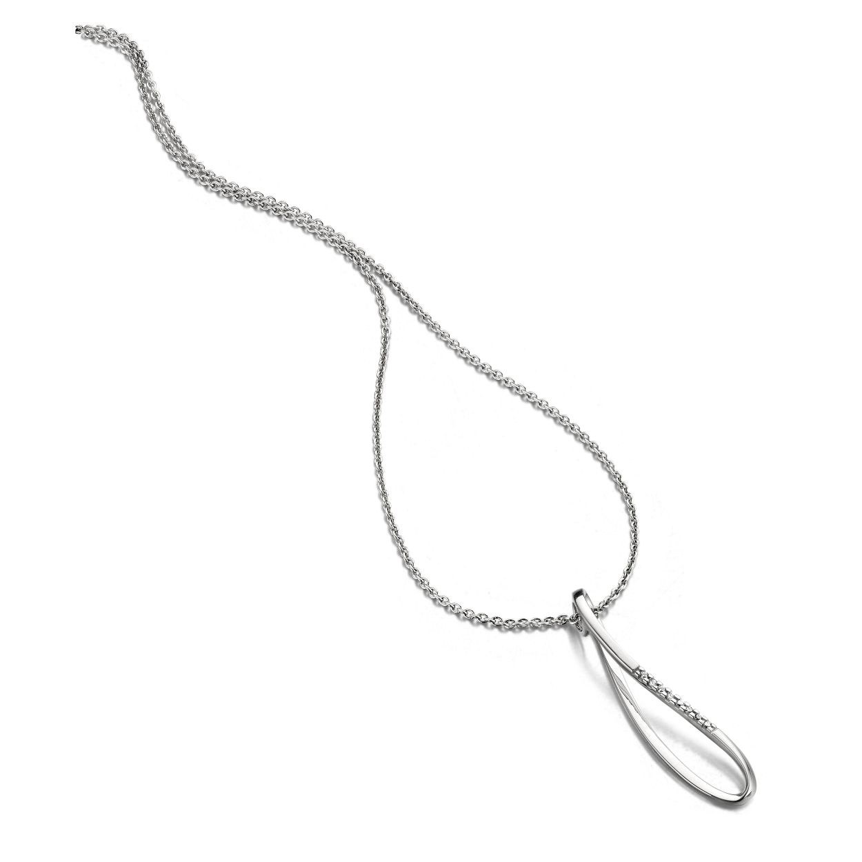 hanger in wit goud 18kt met 0.04ct briljant
de prijs is zonder ketting