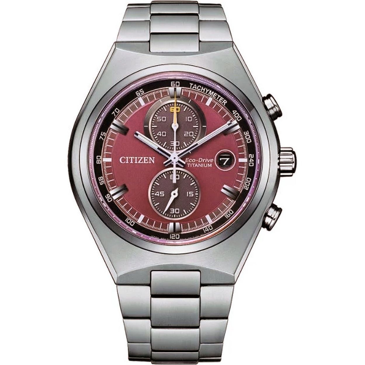 titaan Ecodrive heren chrono met saffierglas 100m WR