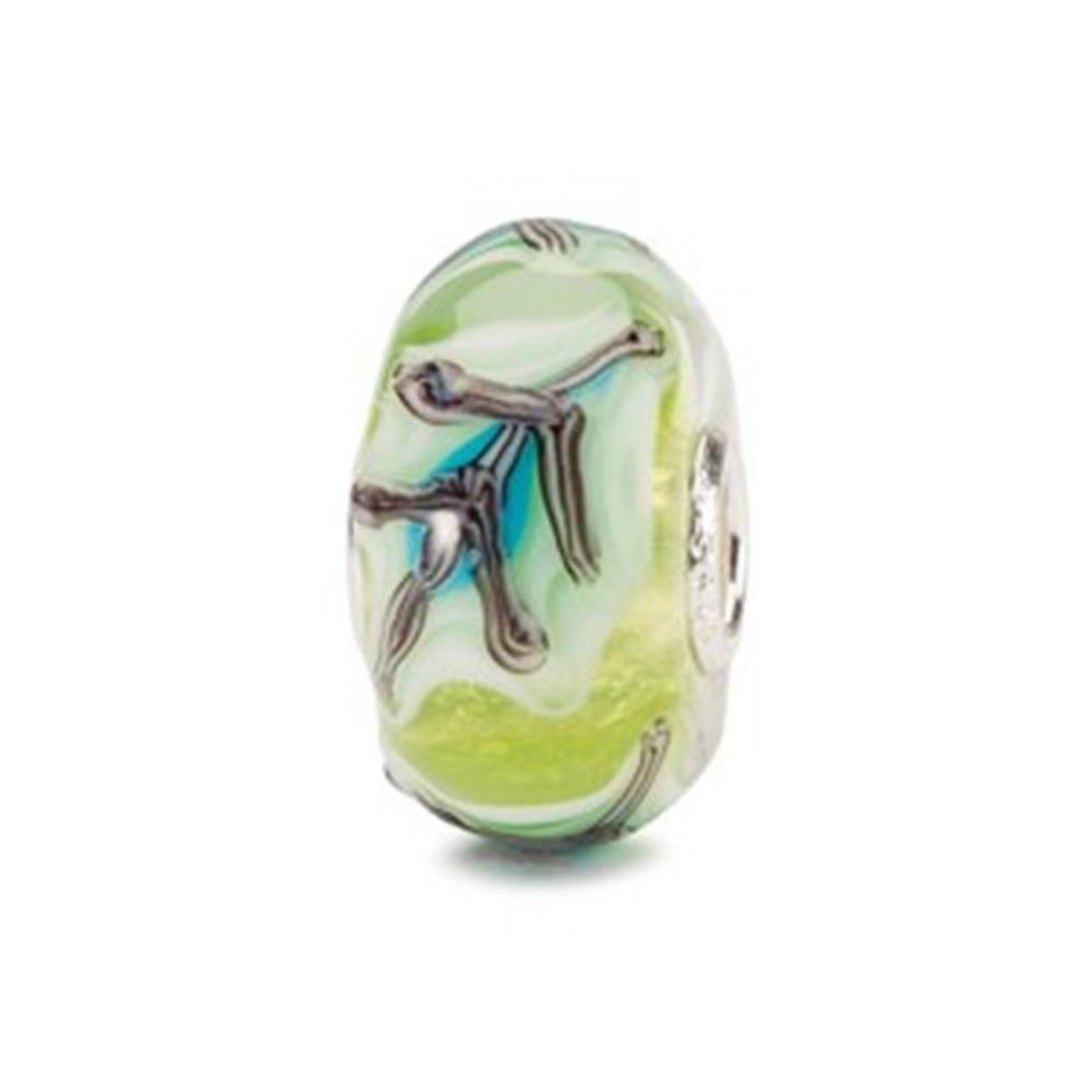 Trollbeads Groen blad: Ik zal vallen maar kom altijd terug