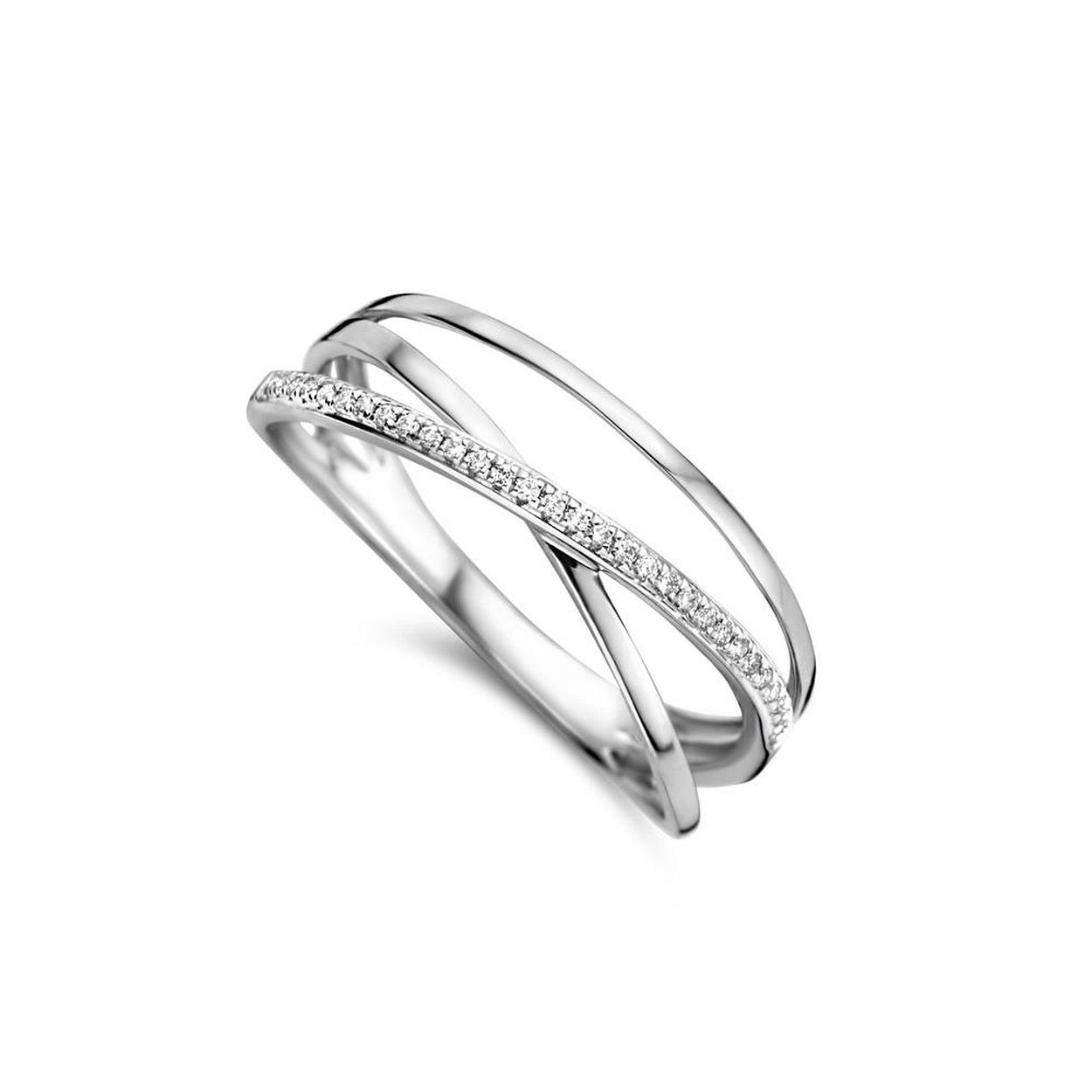 wit GOUD 18KT + 0.06ct