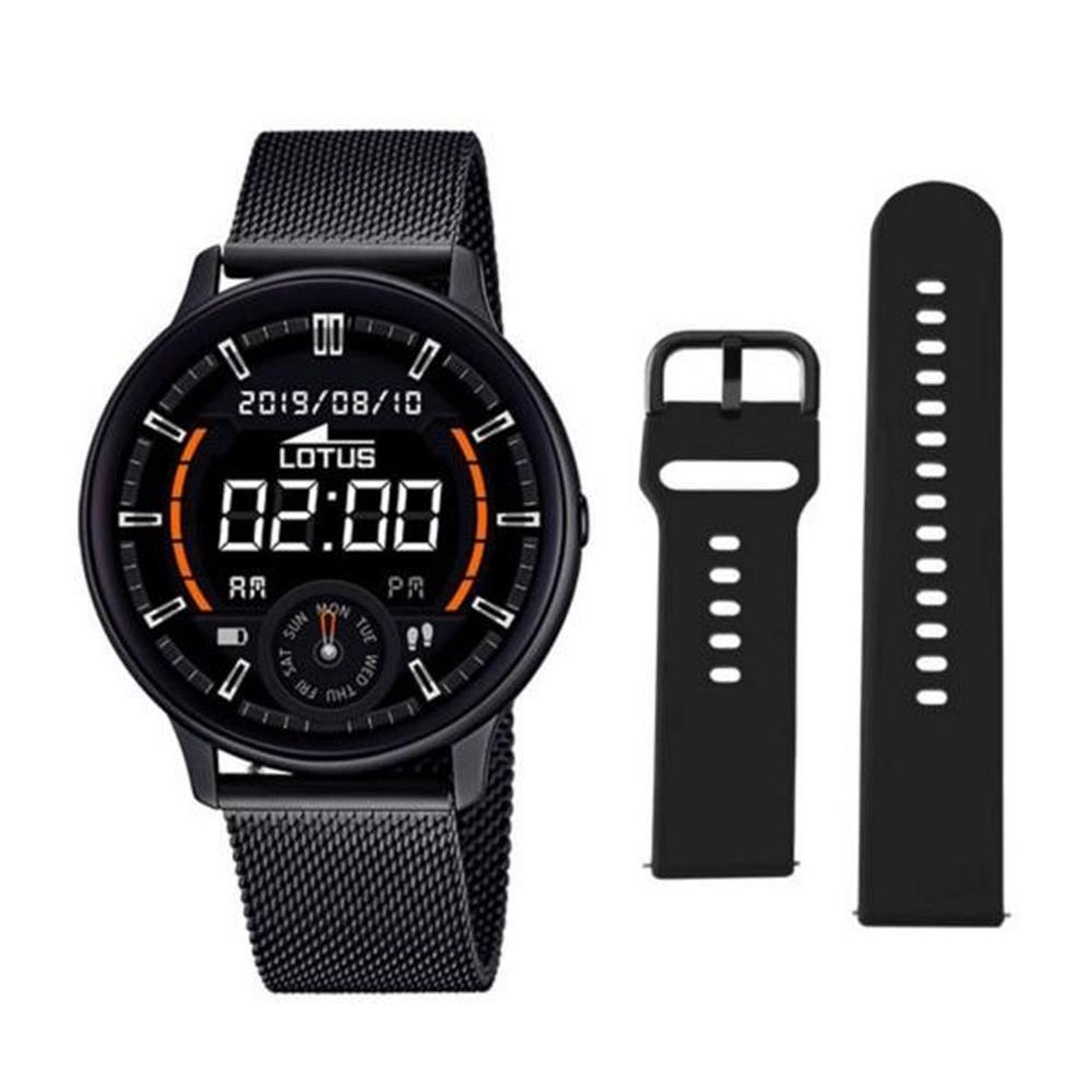 Smartwatch Hardware
Geschikt voor	Android™ 4.4+, iOS 9+
Besturingssysteem (OS)	Merkgebonden
Display	Full Colour
Display functionaliteit	Touch screen
Specificaties display	1.22" Actief gebied Diameter / 240 x 240
Sensoren	Gyroscoop, Hartslagmeter
Hardware (SOC/CPU)	NRF52832
Oplaad-methode	Magnetisch oplaadbaar
Batterijduur	Tot 3 dagen
Tijd
Tijd	Uren, minuten, seconden
Dag-datum	
Stopwatch	
Alarm	5 Dagelijkse Alarmen
Meldingen
Meldingen	
Wekker	
Kalender/herinneringen	
App notificaties	
Meldingen van telefonische oproep	
Meldingen van berichten	
Meldingen van e-mails	
Hartslagmeter
Hartslagmeter	
Gezondheid/fitness
Activity Tracker	
Bloeddruk	
Stilstand-/ bewegingsherinnering	
Slaapmonitor	
Hardlopen
Stappenteller	
Bluetooth 4.2	
Media
Bedien je muziek	(Smartphone sync)