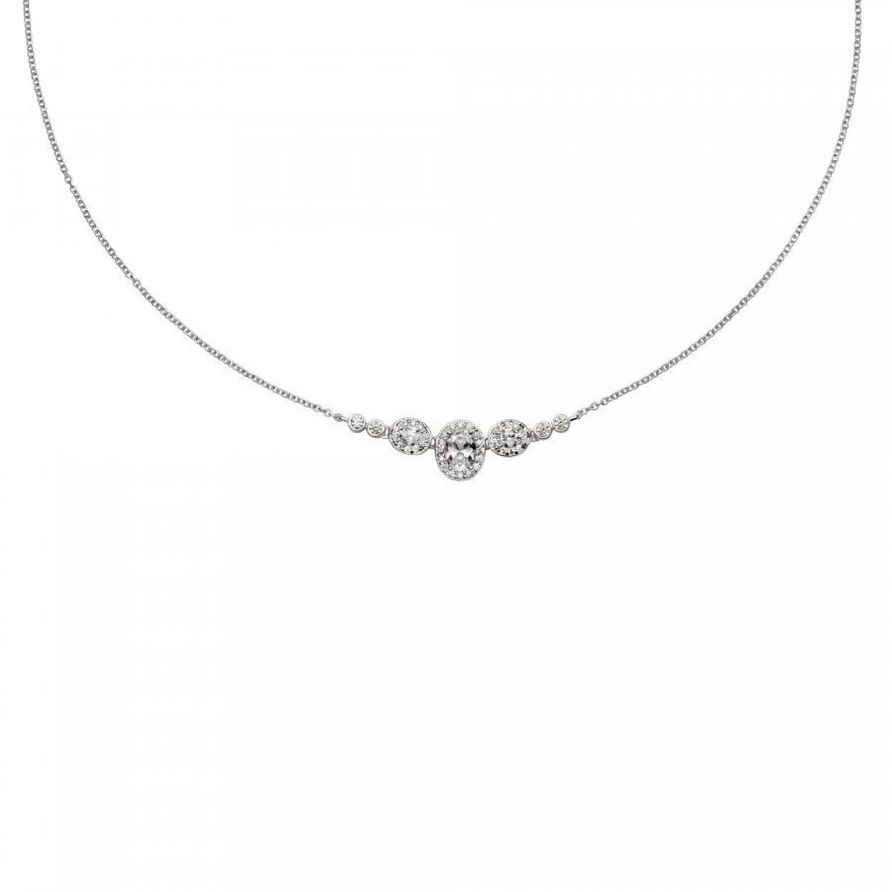 Zilver Diamonfire collier met zirkonia
Collier is 45 cm