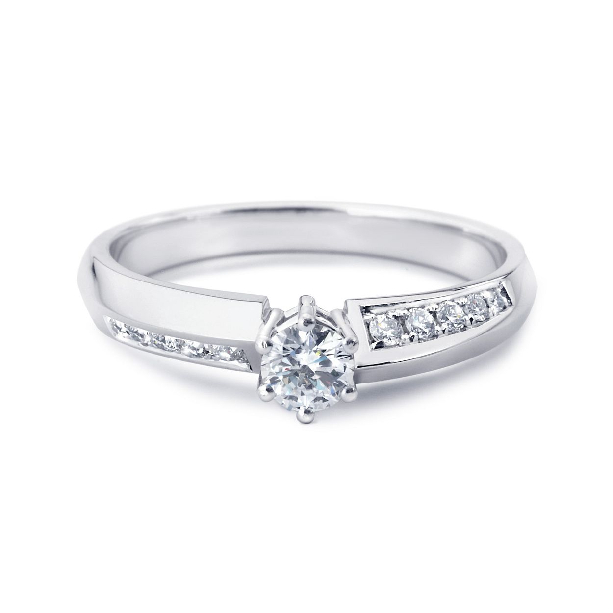 R&c ring briljant goud Evony riche 0.15SIR UG0040 RIN2121P-SIR015