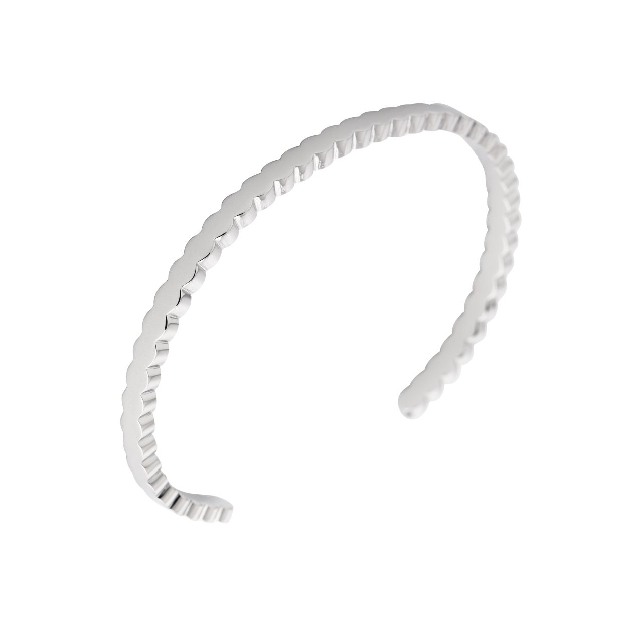 Melano friends jessica wave armband - zilverkleurig - dames - maat small