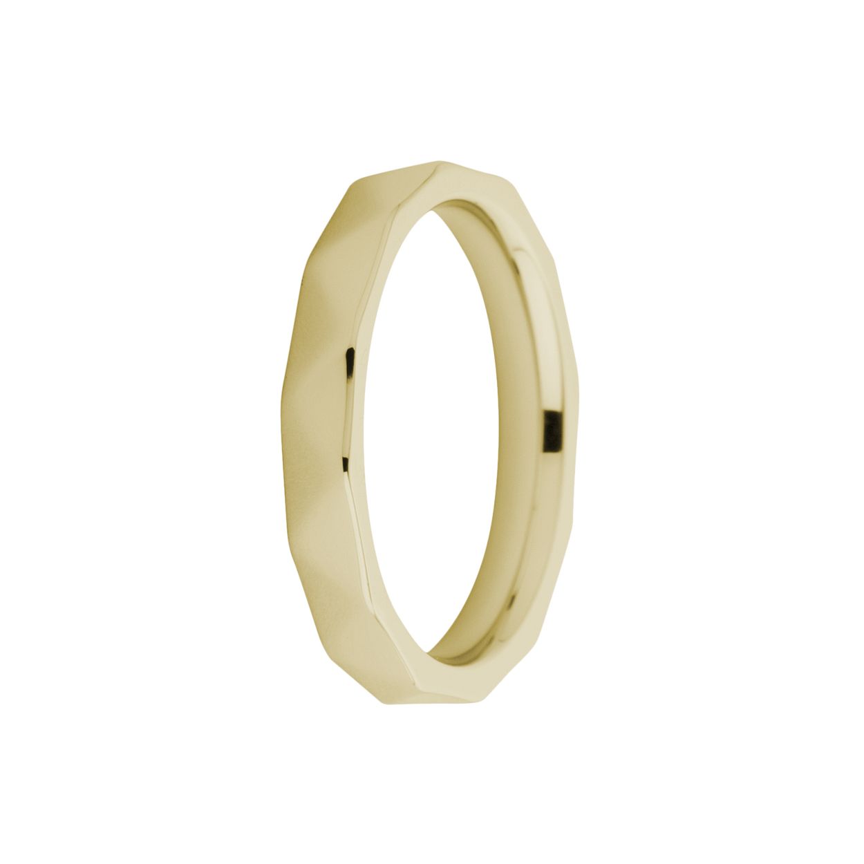 Melano friends sarah facet ring - goudkleurig - dames - maat 56