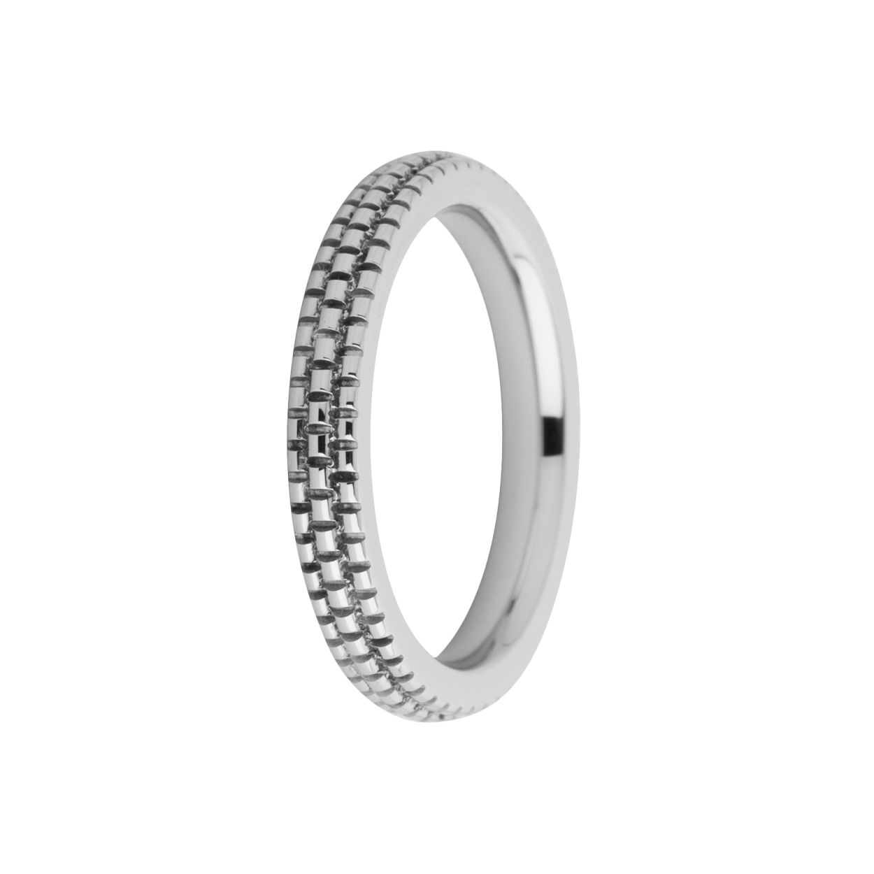 Melano friends sarah refined engraved ring - zilverkleurig - dames - maat 56