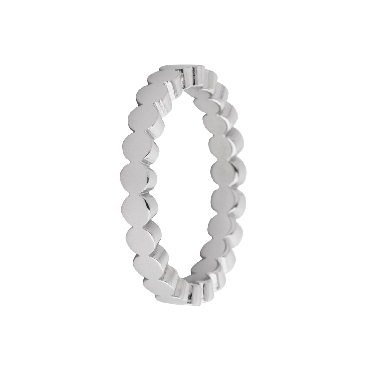 Melano friends sarah wave ring - zilverkleurig - dames - maat 56